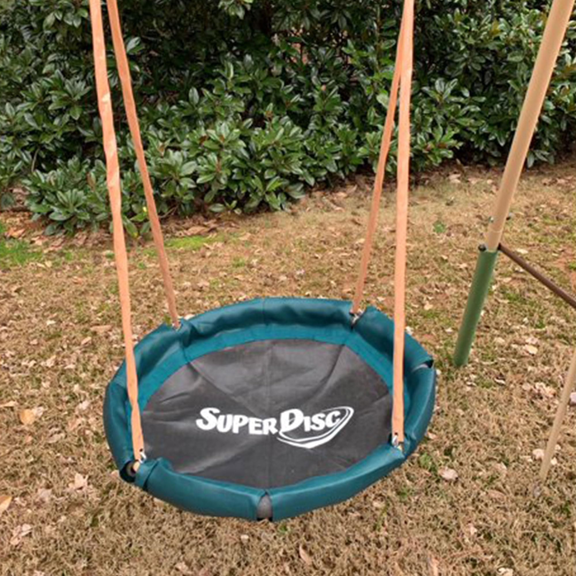 XDP Recreation Deerfield Outdoor Playground Swing Set with Slide, See Saw, Trapeze Swing, Fun-Glidr, Swing Seat & Stand N Swing - Durable Backyard Playset for Kids Ages 3-12 | Perfect for Outdoor Family Fun in Gardens, Parks & Backyards