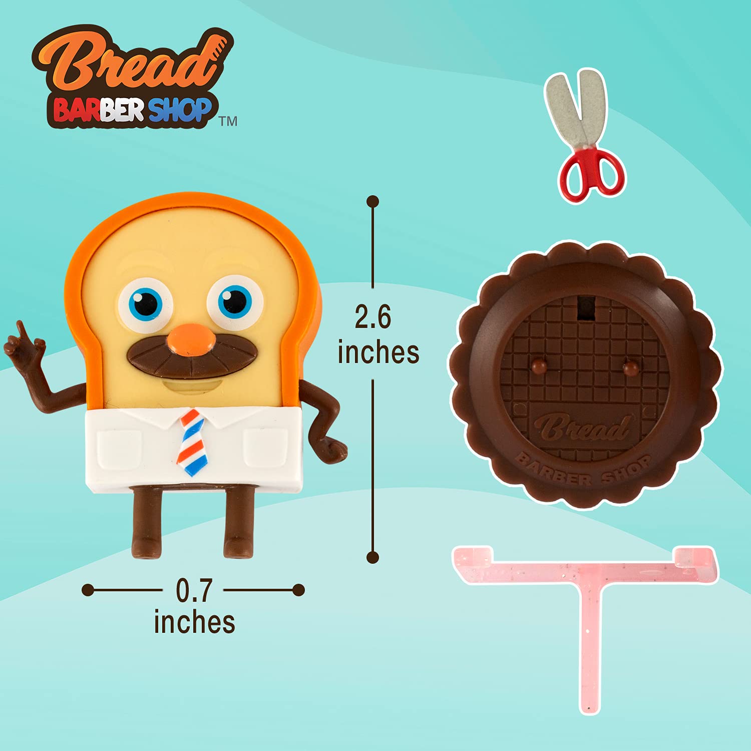 Bread Barbershop Figurine Doll - 2.6
