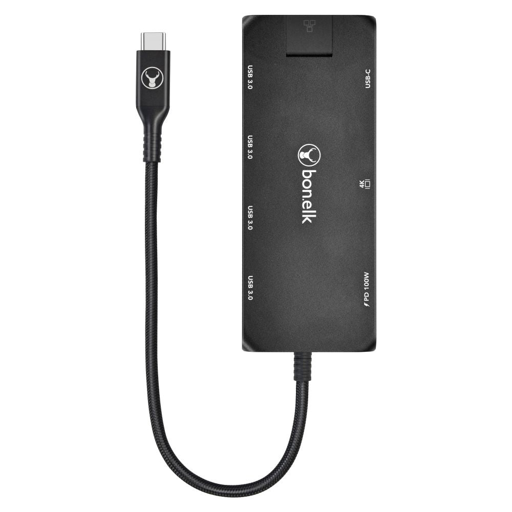 Bonelk 8-in-1 USB C Hub with 4K HDMI, USB 3.0, SD/TF Card Reader, PD Charging - Perfect for MacBook Pro/Air, iPad Pro, Chromebook & More (Home Office, Travel, Gaming)