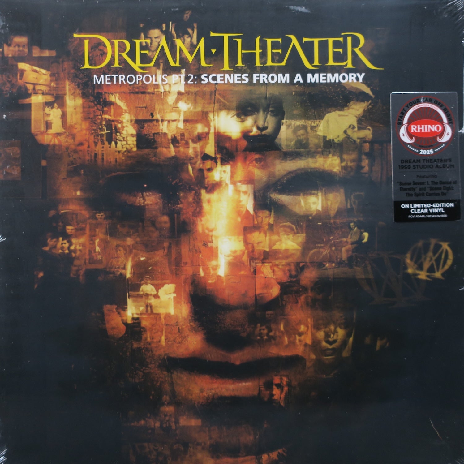 DREAM THEATER 'Metropolis Pt. 2: Scenes From A Memory' Limited Edition CLEAR Vinyl 2LP Record - Perfect for Music Collectors & Audiophiles, Great for Home Listening & Gift Giving