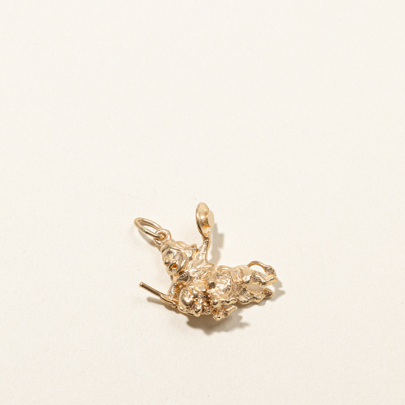 14K Yellow Gold Charm Pendant - Elegant Jewelry Gift for Women, Perfect for Necklaces, Bracelets & Special Occasions