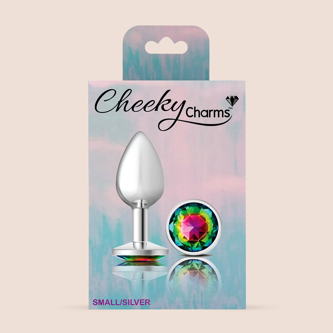 Cheeky Charms Silver Round Plug - Lightweight Metal Booty Jewelry for Women | Belly Button Rings, Body Piercing Jewelry | Perfect for Parties, Festivals & Everyday Wear