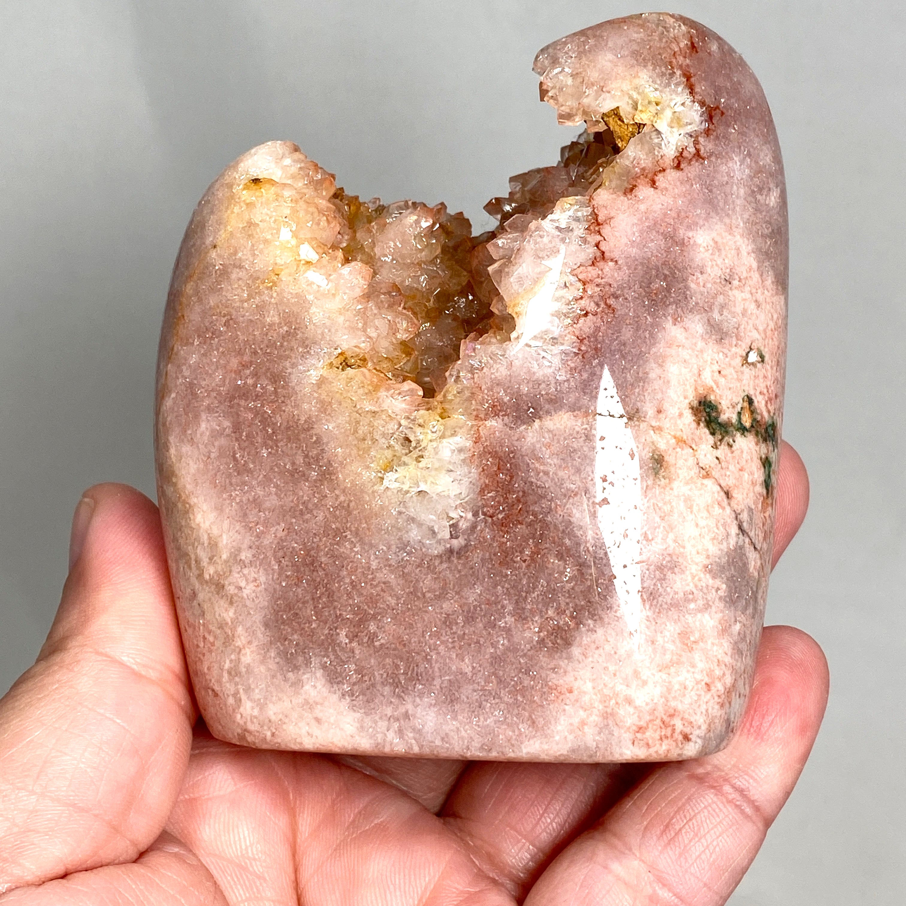 Natural Pink Amethyst Freeform Stone - Healing Crystal for Meditation, Yoga & Home Decor - PAF 05