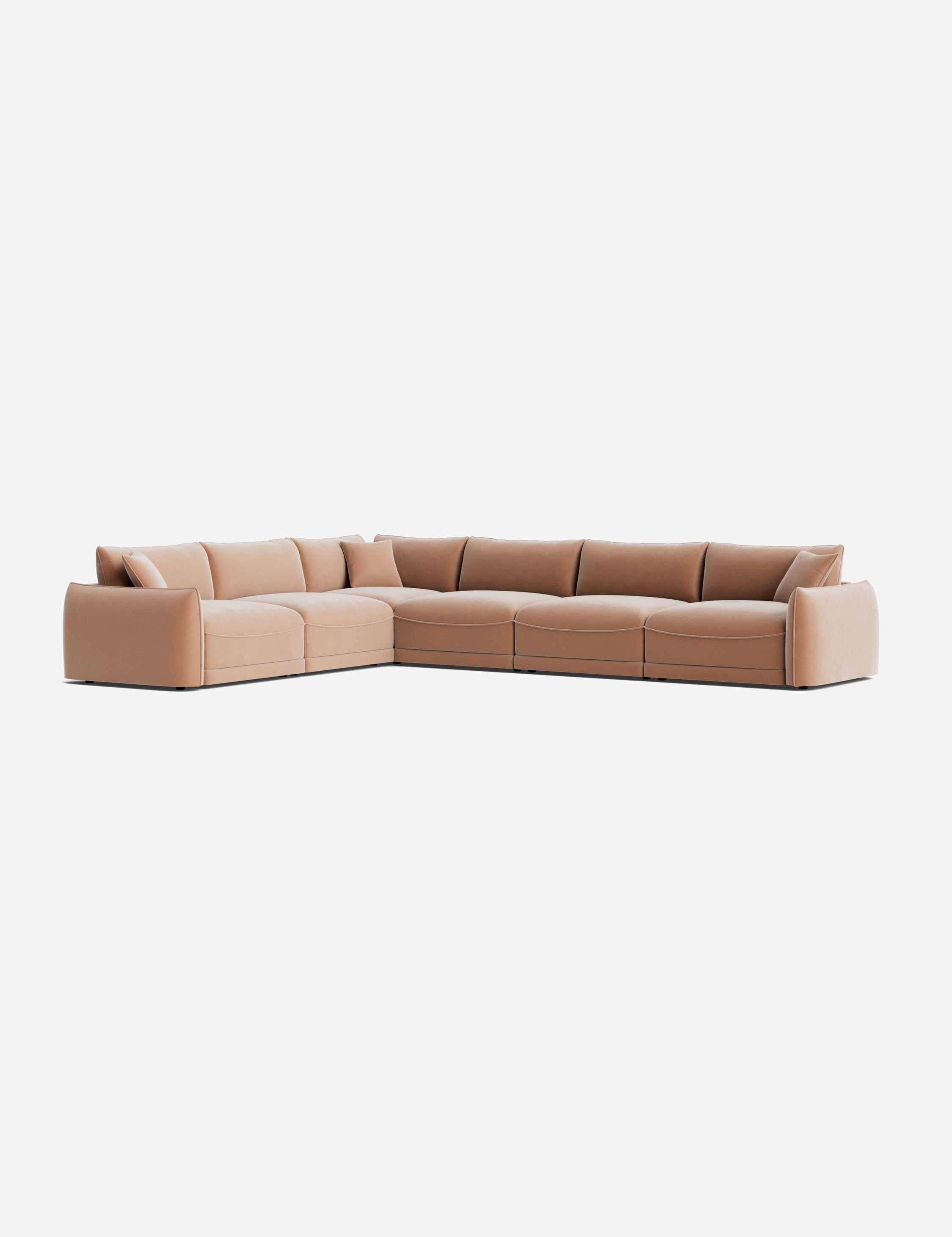 Balmer Modular Corner Sectional Sofa - Modern L-Shaped Couch with Reversible Chaise, Soft Fabric Upholstery for Living Room, Family Room & Home Theater Comfortable Seating