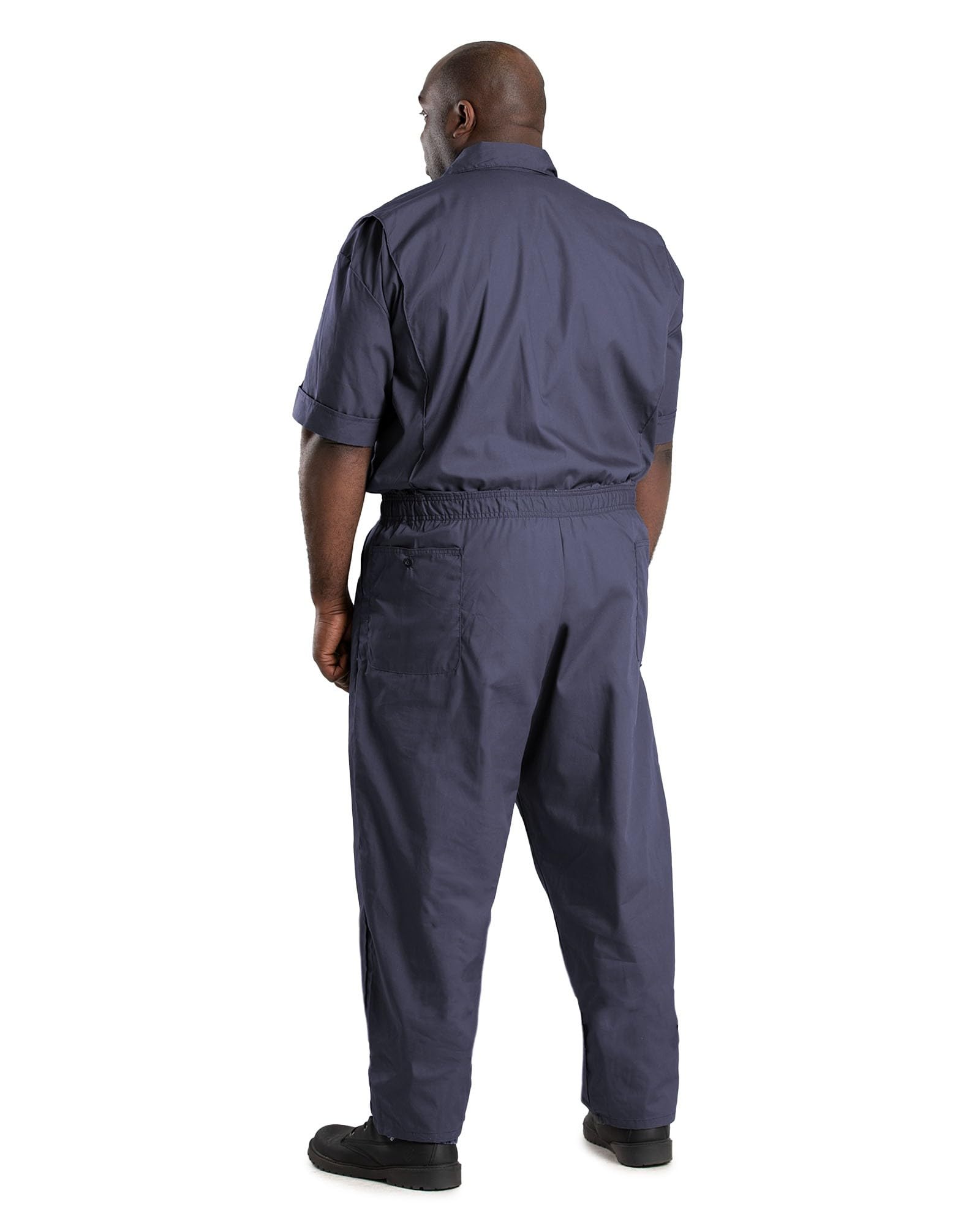 Berne Men's Big & Tall Poplin Short Sleeve Coverall Work Jumpsuit - Durable Lightweight Workwear for Mechanics, Farmers & Outdoor Labor