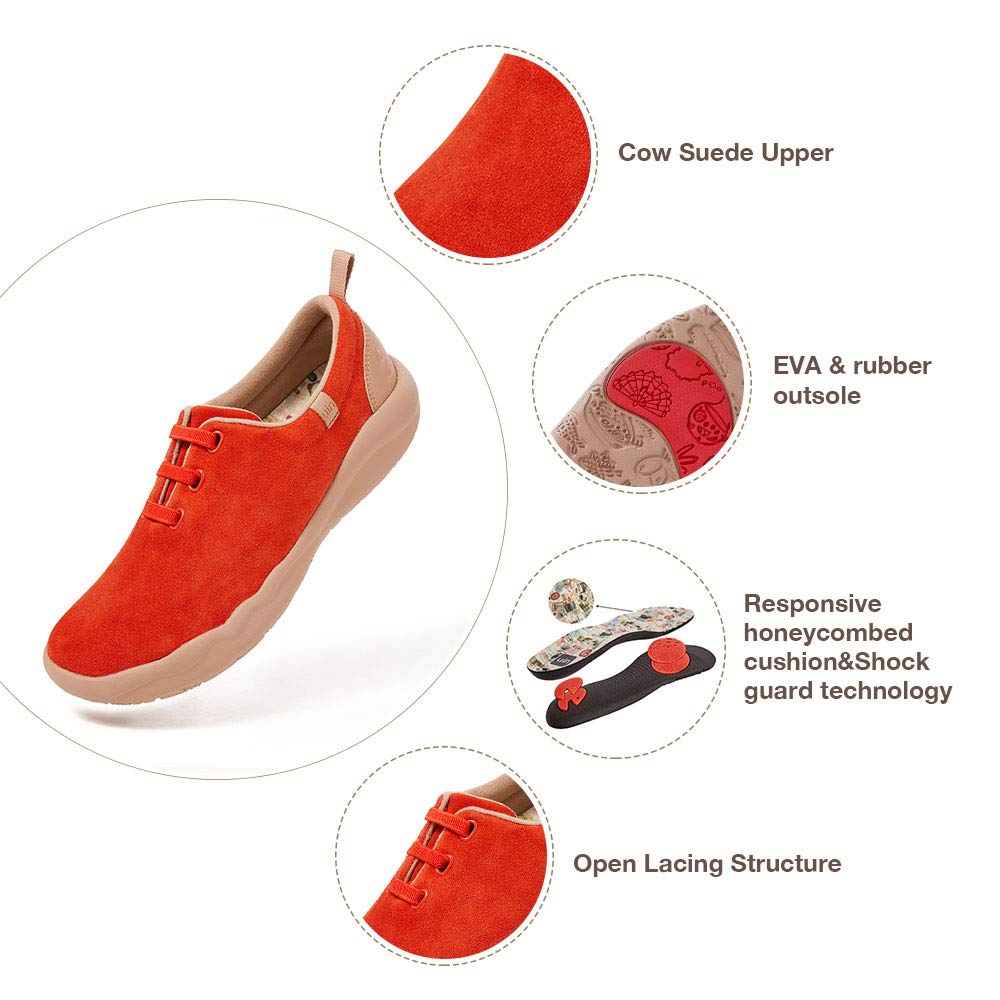 UIN Women's Walking Shoes Slip-On Casual Loafers - Lightweight Comfort Sneakers for Women | Fashionable & Breathable | Perfect for Travel, Work & Everyday Wear