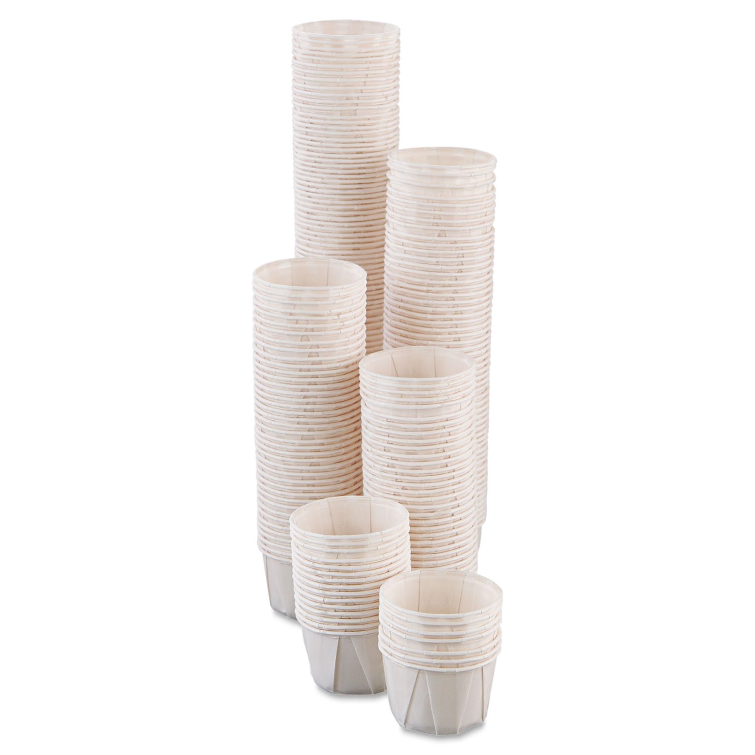 SOLO 200 2oz White Disposable Paper Portion Cups - 250 Count per Bag, 20 Bags per Carton - Perfect for Catering, Parties, and Food Service
