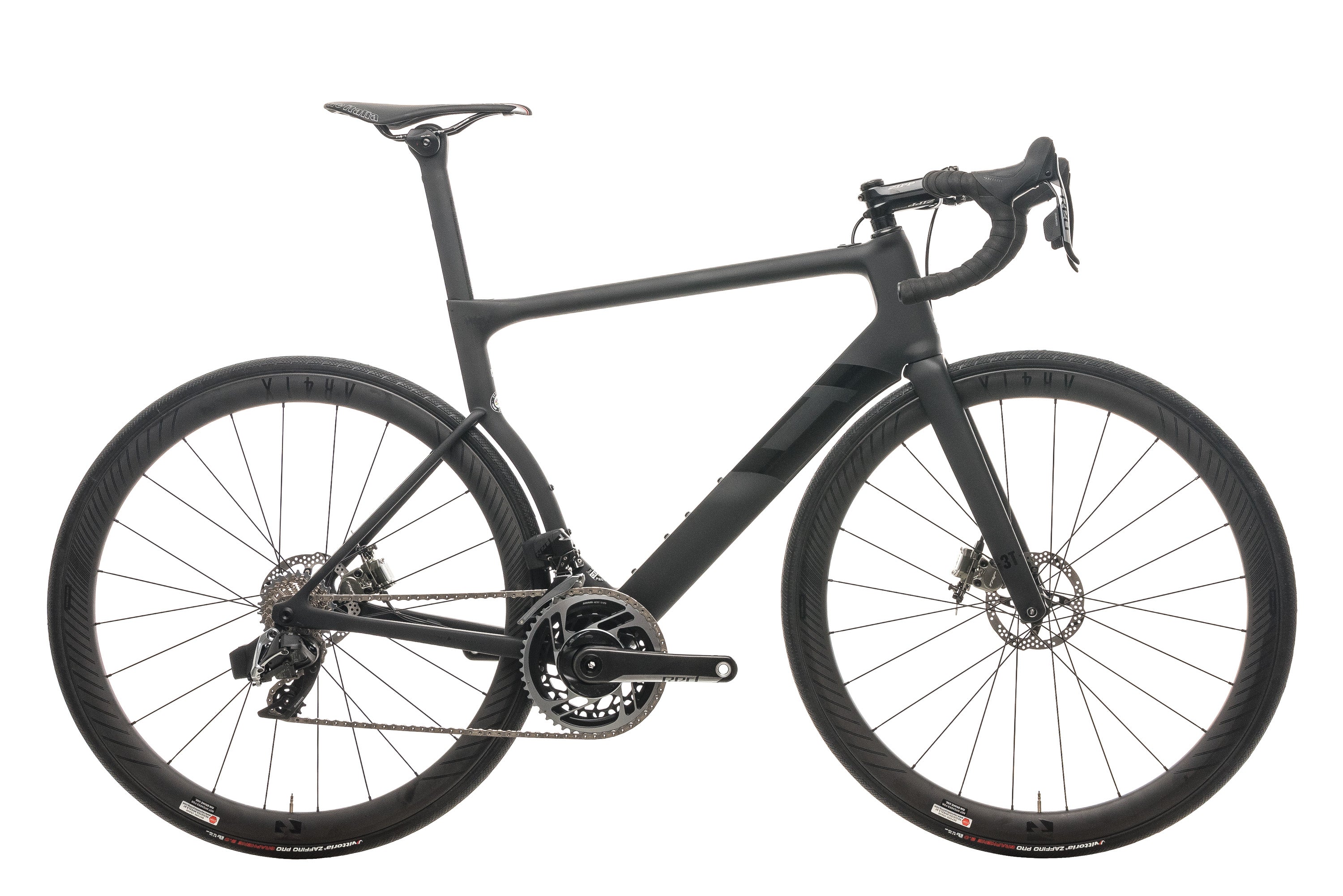 2020 3T Strada Due Team Stealth SRAM Red AXS Road Bike - Large Size | High-Performance Carbon Frame for Racing & Endurance Cycling | Perfect for Competitive Road Races & Long-Distance Training