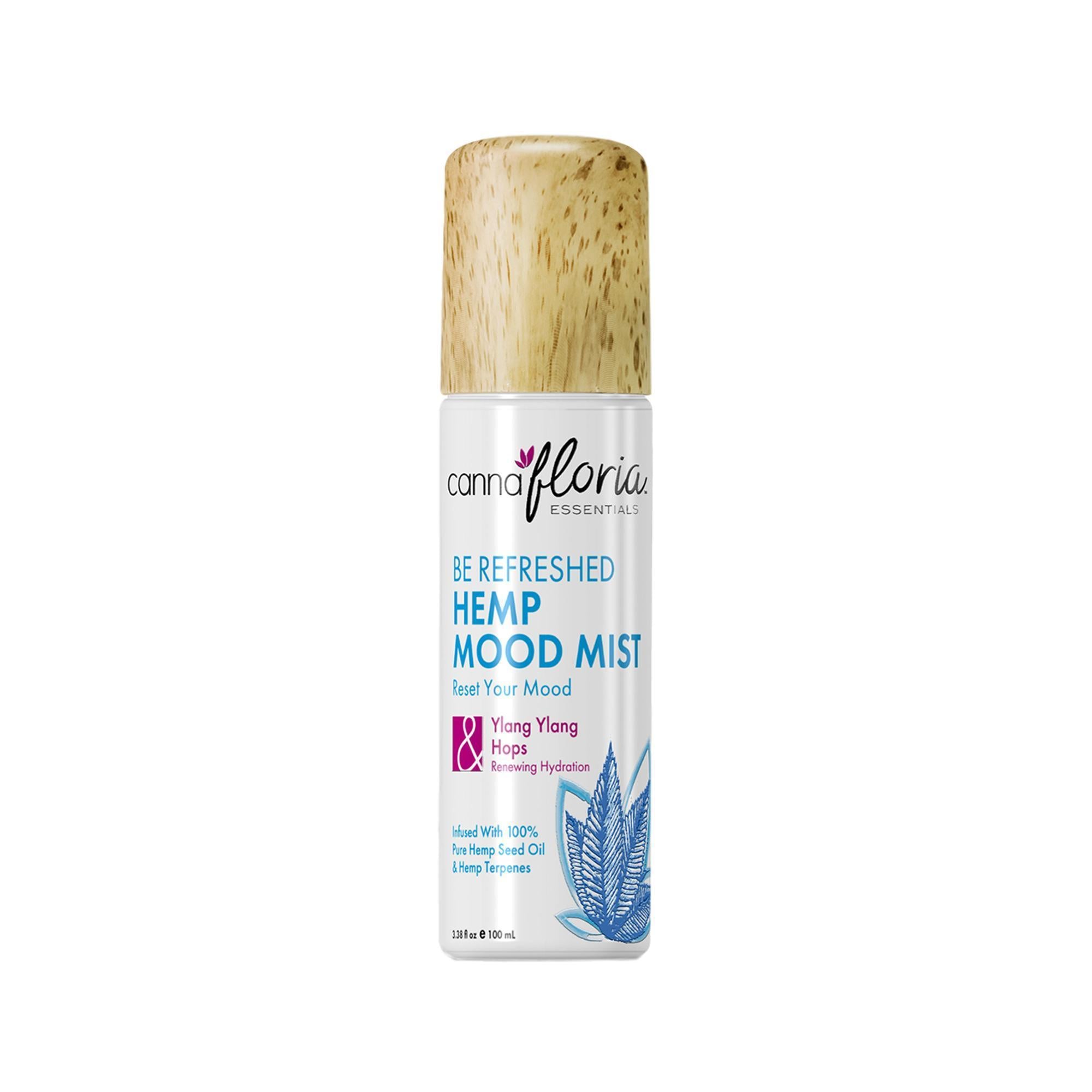 Cannafloria Hemp Mood Mist - Natural Stress Relief & Relaxation Aromatherapy Spray for Anxiety, Sleep & Wellness - Perfect for Home, Office & Travel Use