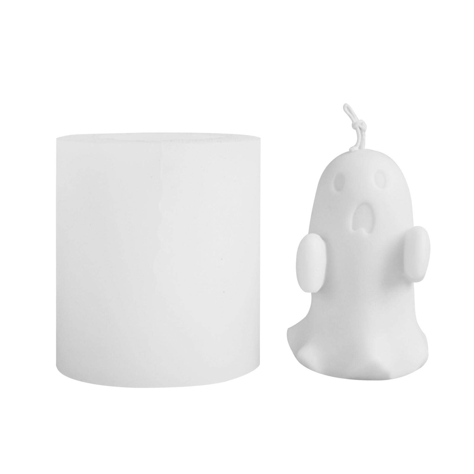 Ghost Shaped Silicone Resin Molds for DIY Candles - 3D Halloween Candle Making Kit, Handmade Resin Casting Art Supplies for Home Decor & Spooky Party Gifts | Perfect for Halloween Decorations, Witchcraft Altars & Gothic Home Crafting