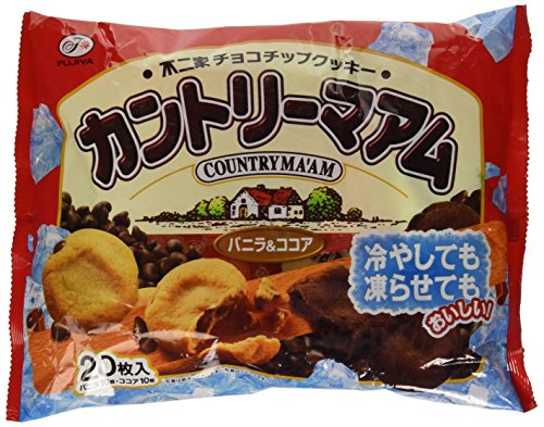 Fujiya Japanese Chocolate Cookies - Vanilla & Cocoa Flavor Country Maam - Perfect for Gifts, Snacking & Tea Time