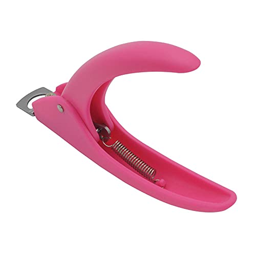 FAMEZA Professional Acrylic Nail Clipper - False Nail Cutter & Trimmer for Artificial Nails, Manicure Tools with Precision Blades (Pink) - Perfect for Salon, Home Nail Art & DIY Manicures