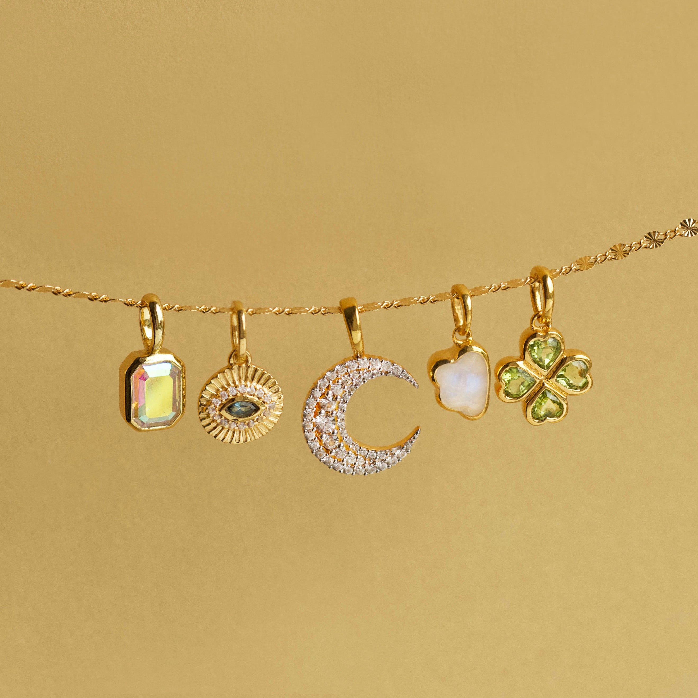 Lucky Four Leaf Clover Charm Necklace - Louise Thompson Jewelry for Good Luck & Protection | Perfect Gift for Birthdays, Anniversaries & St. Patrick's Day