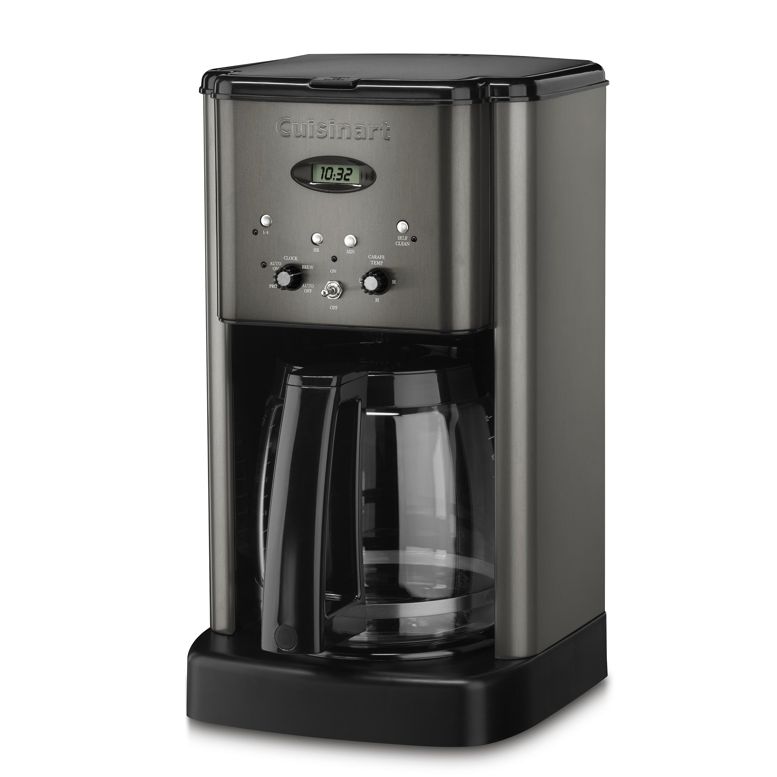 Cuisinart CPT-180BKS 4-Slice Toaster & DCC-1200 12-Cup Coffee Maker Combo - Black Stainless Steel - Perfect for Breakfast & Kitchen Countertop