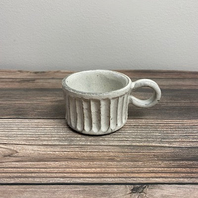 Premium Espresso Cup and Saucer Set - Japanese Shinogi Design - Perfect for Home Coffee Bar, Cafe, and Gift Giving