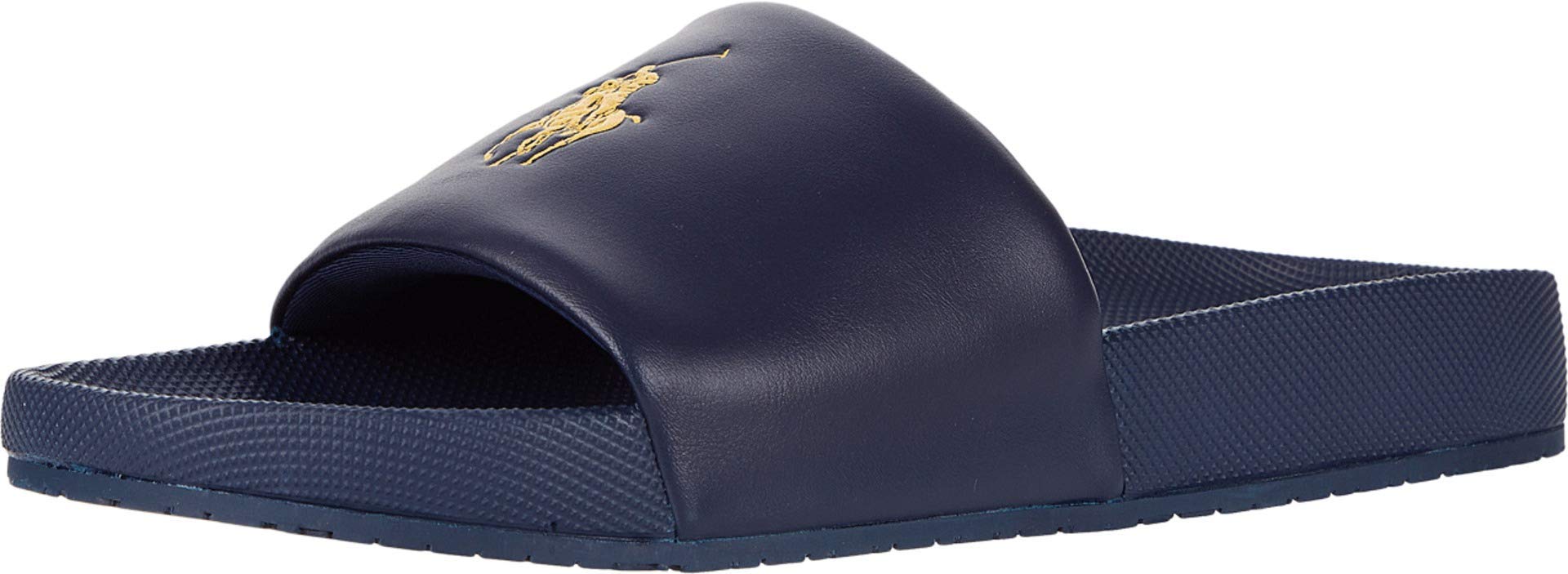 POLO RALPH LAUREN Men's Cayson Slides - Comfortable Summer Sandals for Men | Casual Poolside, Beach & Home Slippers | Lightweight Slide-On Shoes for Relaxing