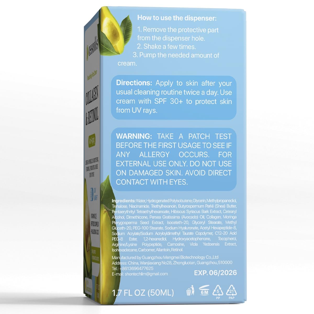 **Retinol Collagen Face Moisturizer Cream with Hyaluronic Acid & Vitamin B – Anti-Aging, Anti-Wrinkle Day & Night Cream for Women & Men – 1.7 Fl Oz – Hydrates & Firms Skin for a Youthful Glow**    *(Perfect for daily skincare routines, travel, or as a gift for loved ones!)*