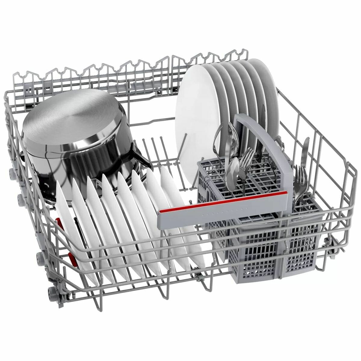 Bosch Serie 6 SMU6HCS01A Built-In Dishwasher - Energy Efficient, Ultra Quiet 44 dB - Perfect for Small Kitchens & Apartments