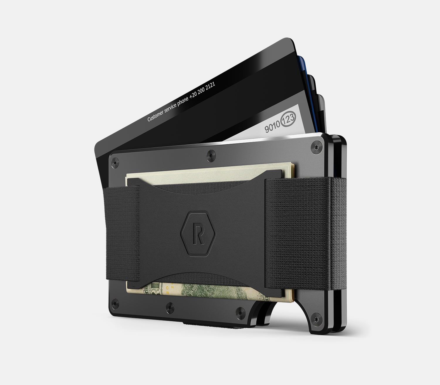 Ridge Wallet for Men - Slim Minimalist RFID Blocking Front Pocket Wallet - James Madison Dukes Edition - Perfect for Everyday Carry, Travel & Gifts