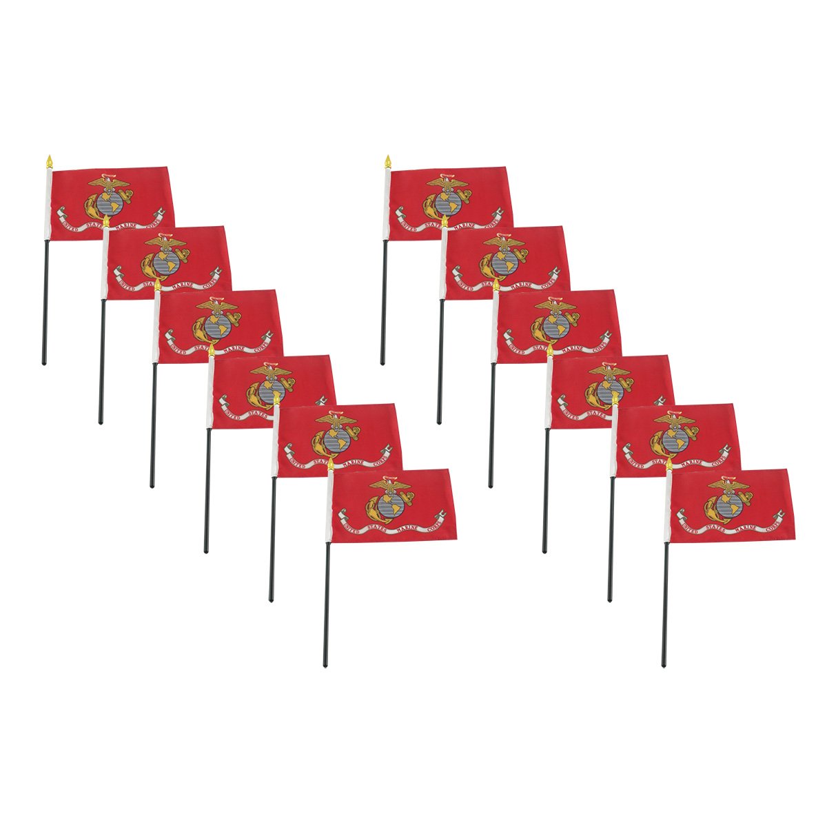 US Marine Corps Flag 4x6 Inch - Patriotic Decor for Home & Office
