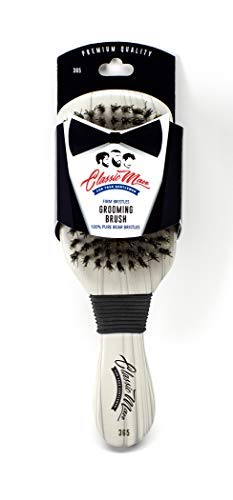 Wav Enforcer We Classic Men's Grooming Brush - Perfect for Waves, Curls & Beard Styling at Home or Salon
