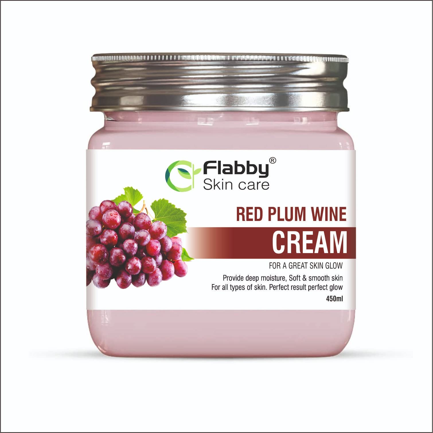 Flabby Red Plum Wine Facial Kit - Brightening & Tan Removal for Glowing Skin | 155GM | Perfect for Dull & Tanned Skin Care Routine at Home or Salon