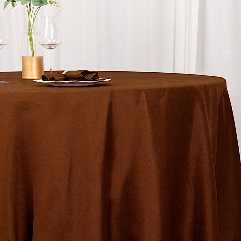 108 Polyester Round Tablecloth for Wedding, Party & Events - Elegant & Durable Table Linens for Dining, Banquet & Home Decor