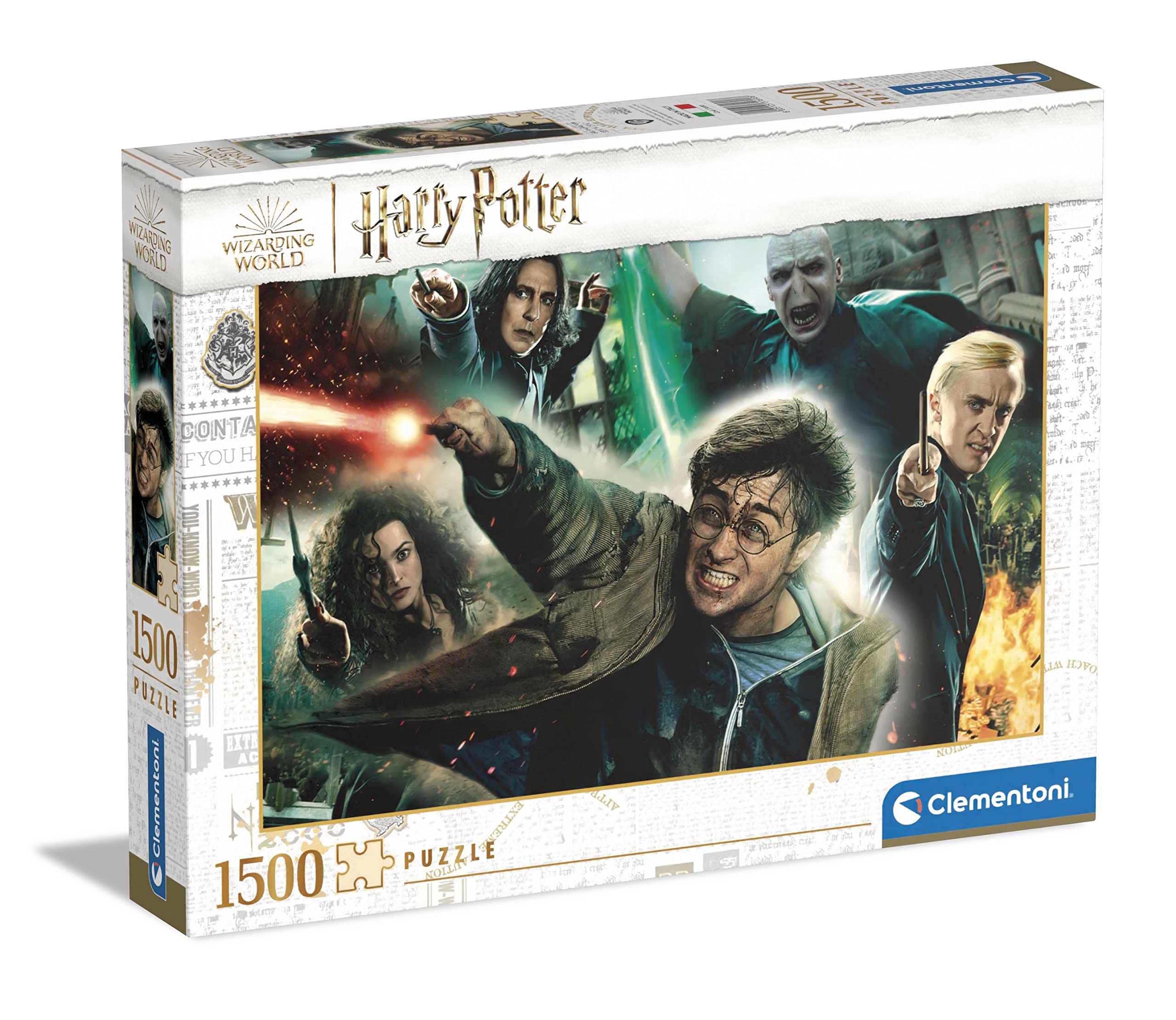 Harry Potter 1500-Piece Jigsaw Puzzle by Clementoni - Featuring Iconic Movie Characters (31690) | Perfect for Family Game Nights & Harry Potter Fans
