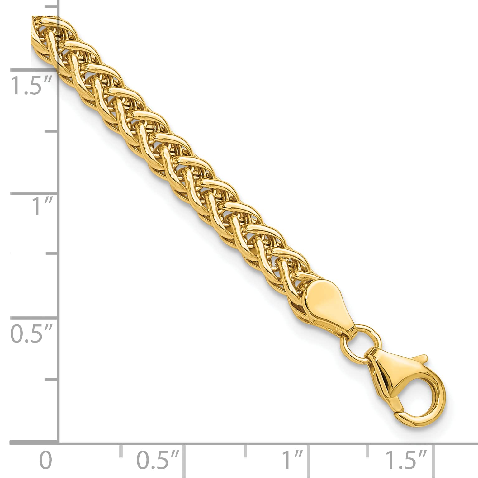 14k Yellow Gold Polished Fancy Link Necklace & Bracelet Set - Italian Made Jewelry for Women - Perfect for Weddings, Anniversaries & Special Occasions