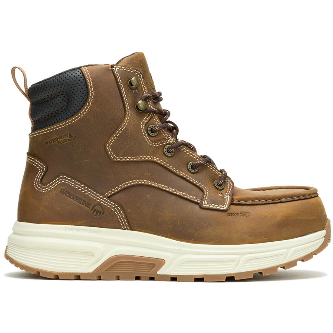 Ride Wedge EnergyBound 6 Moc Toe CarbonMax Work Boot - Durable & Comfortable Safety Shoes for Construction, Landscaping & Outdoor Work | Slip-Resistant & Steel Toe Protection