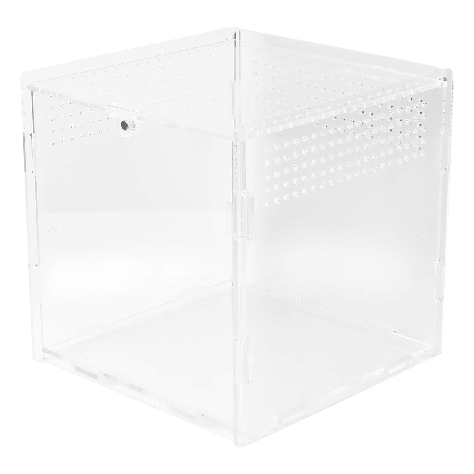 Scicalife Clear Acrylic Reptile Habitat Box - Transparent Climbing & Feeding Enclosure for Lizards, Snakes & Small Pets - Ideal for Breeding, Feeding & Display in Home or Classroom