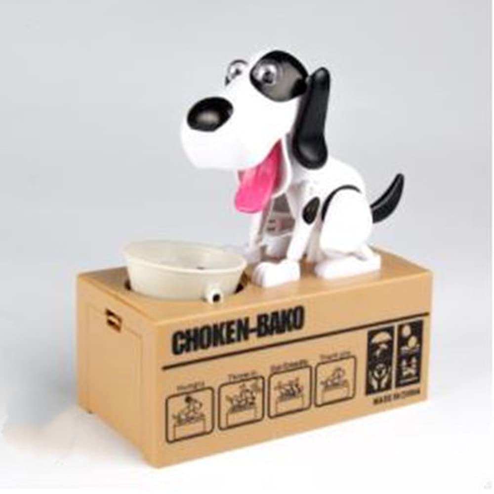 Automatic Coin Saving Piggy Bank for Dogs - Funny Hungry Eating Money Box with Stole Coin Feature | Perfect Gift for Pet Lovers & Money Saving Enthusiasts | Great for Home, Office, or Kids' Room Decor