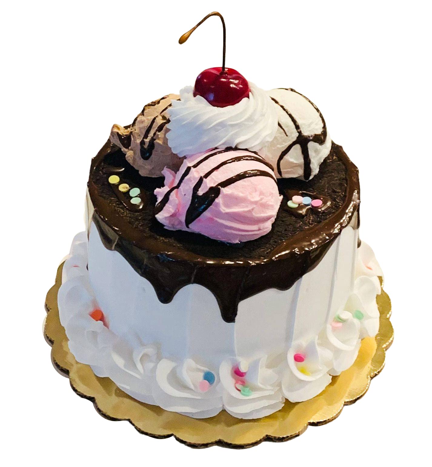 Realistic Fake Cake Decor for Home & Store Display - Artificial Cupcakes & Ice Cream Sundae - Perfect for Wedding, Party & Bakery Decoration