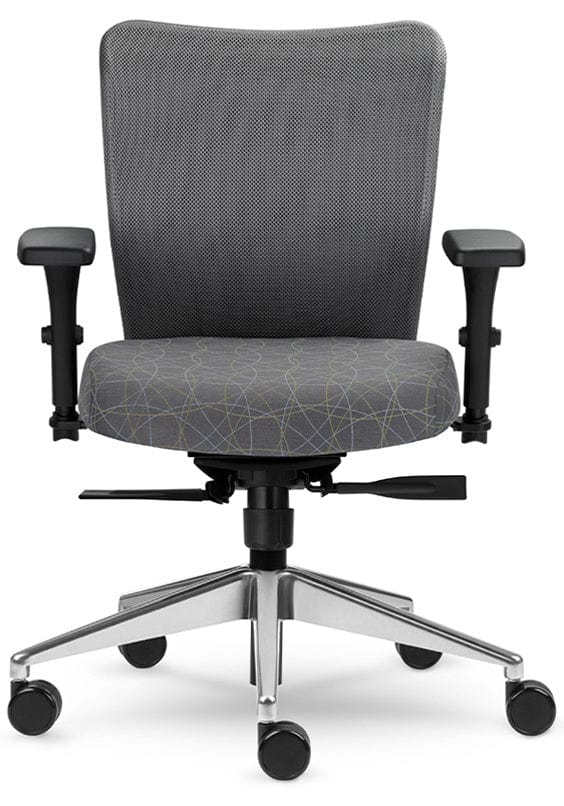 Allseating Inertia Mesh Mid Back Task Chair with Lumbar Support [77040] - Ergonomic Office Chair for Home & Workspace Comfort