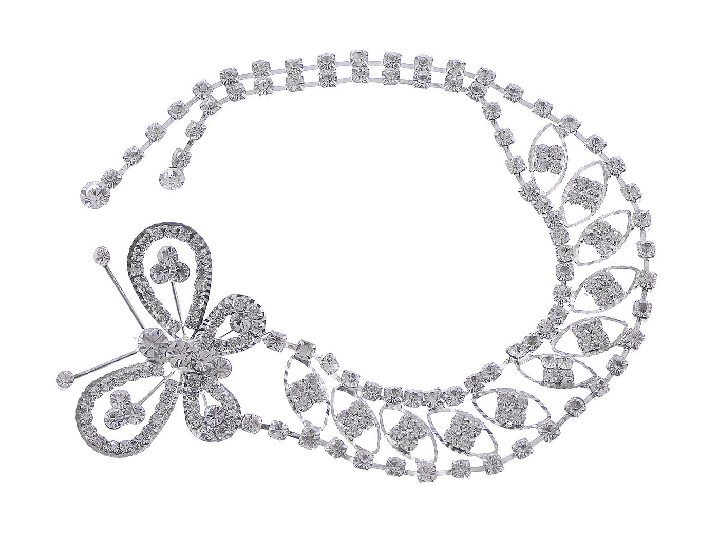 Elegant Crystal Rhinestone Butterfly Bracelet for Women - Stylish Fashion Jewelry Gift for Party, Wedding & Special Occasions