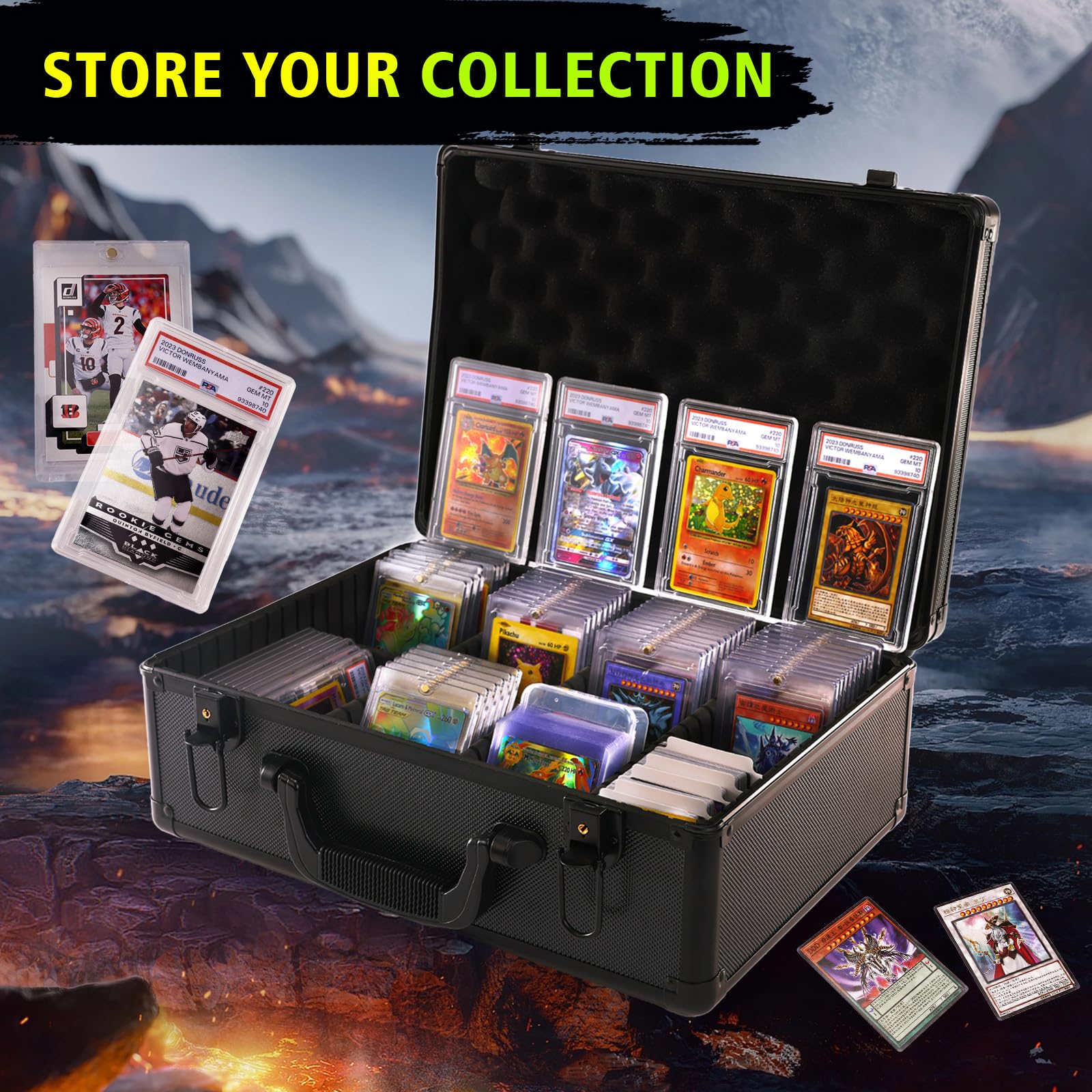 Premium Pet Baby Graded Card Storage Box - Waterproof & Durable Collectible Card Protector for Trading Cards, Pokemon, MTG - Perfect for Organizing, Displaying & Protecting Valuable Collections at Home or Events