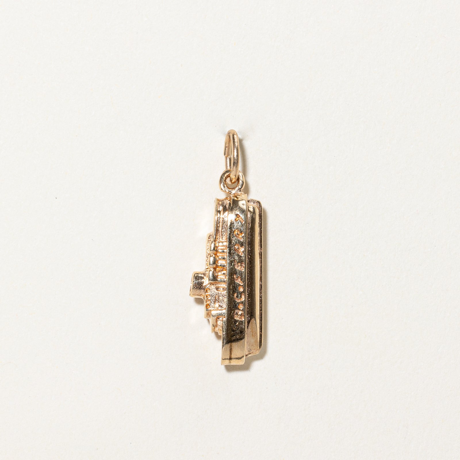 10K Yellow Gold BC Ferry Charm Pendant - Elegant Jewelry for Travel Lovers | Perfect for Necklaces, Bracelets & Souvenirs