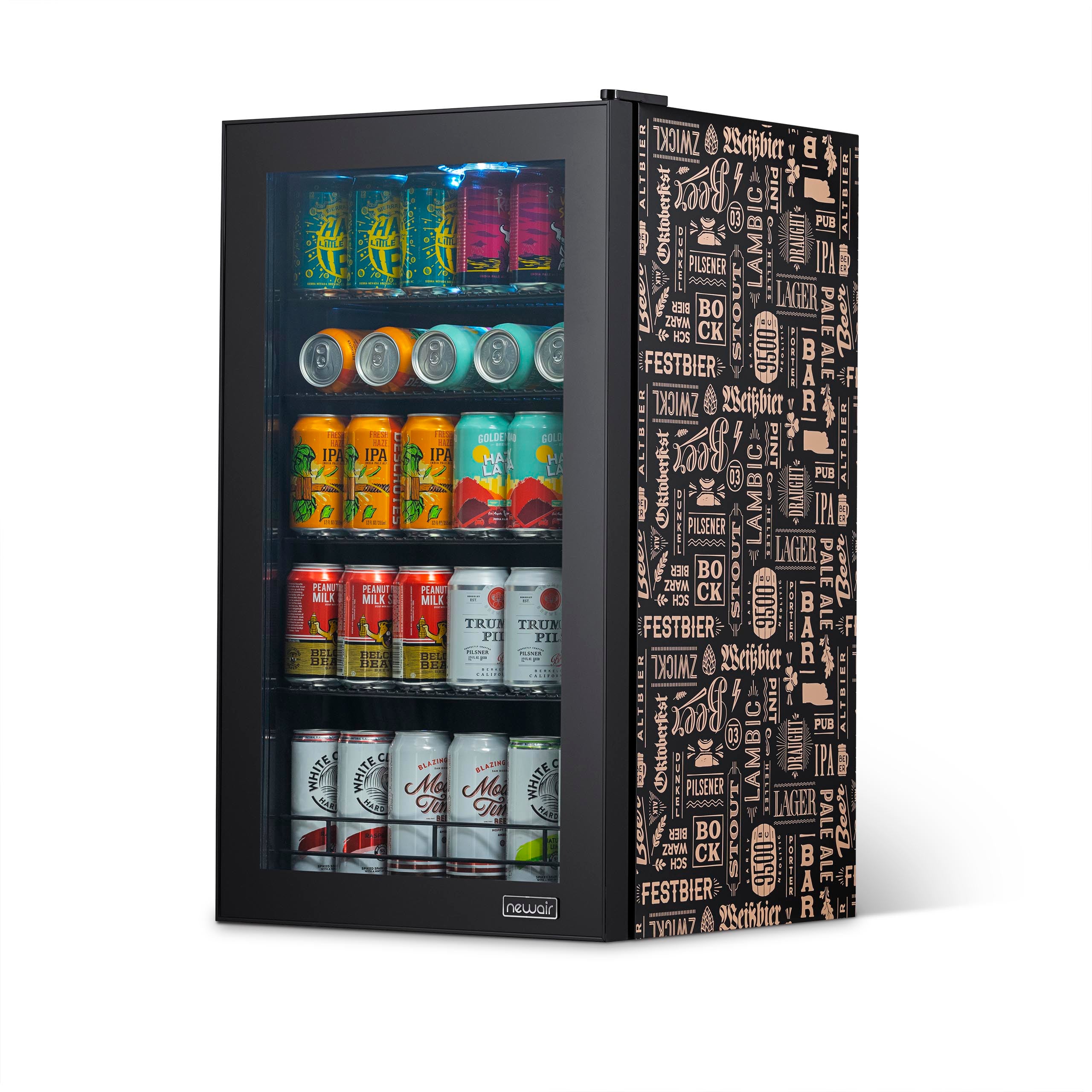 Newair® 126 Can Freestanding Beverage Refrigerator - Perfect for Beer, Wine & Soda Storage - Ideal for Home Bar, Office or Man Cave