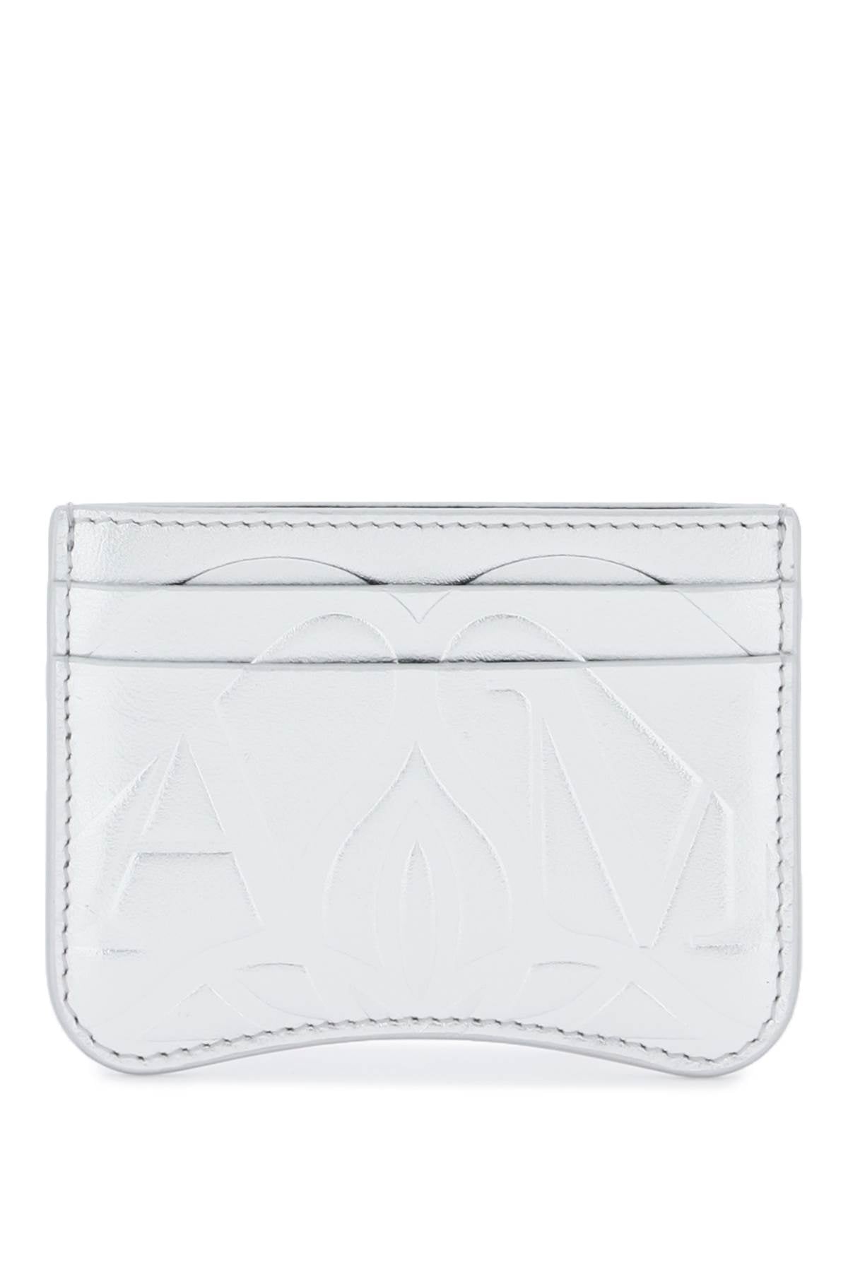 Alexander McQueen Genuine Leather Seal Card Holder - Slim RFID Blocking Wallet for Men & Women - Perfect for Travel, Business & Everyday Use