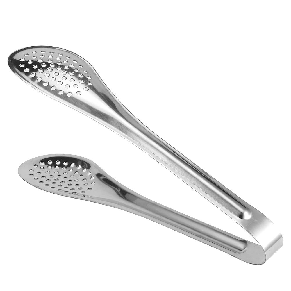 5-Piece Stainless Steel Food Tongs Set - Multi-Purpose Kitchen Utensil for BBQ, Buffet, Salad, Bread & Steak - Ideal for Grilling, Serving & Cooking