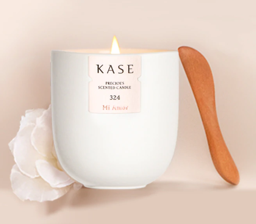 KASE Precious Scented Candle - Luxury Soy Wax Candles with Long Lasting Fragrance for Home, Spa & Romantic Ambiance