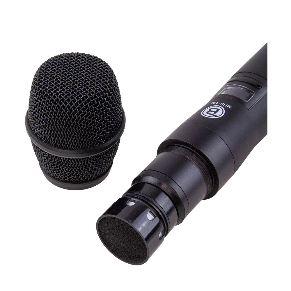 Blastking MHU 402 Professional Dual Handheld UHF DSP Wireless Microphone System - Crystal Clear Sound for Karaoke, Live Performances & Public Speaking