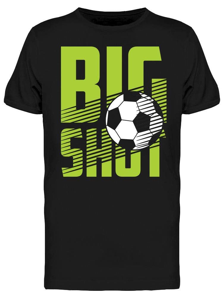 Big Shot Soccer Tee for Men - Premium Cotton Football T-Shirt - Perfect for Training, Matches & Casual Wear