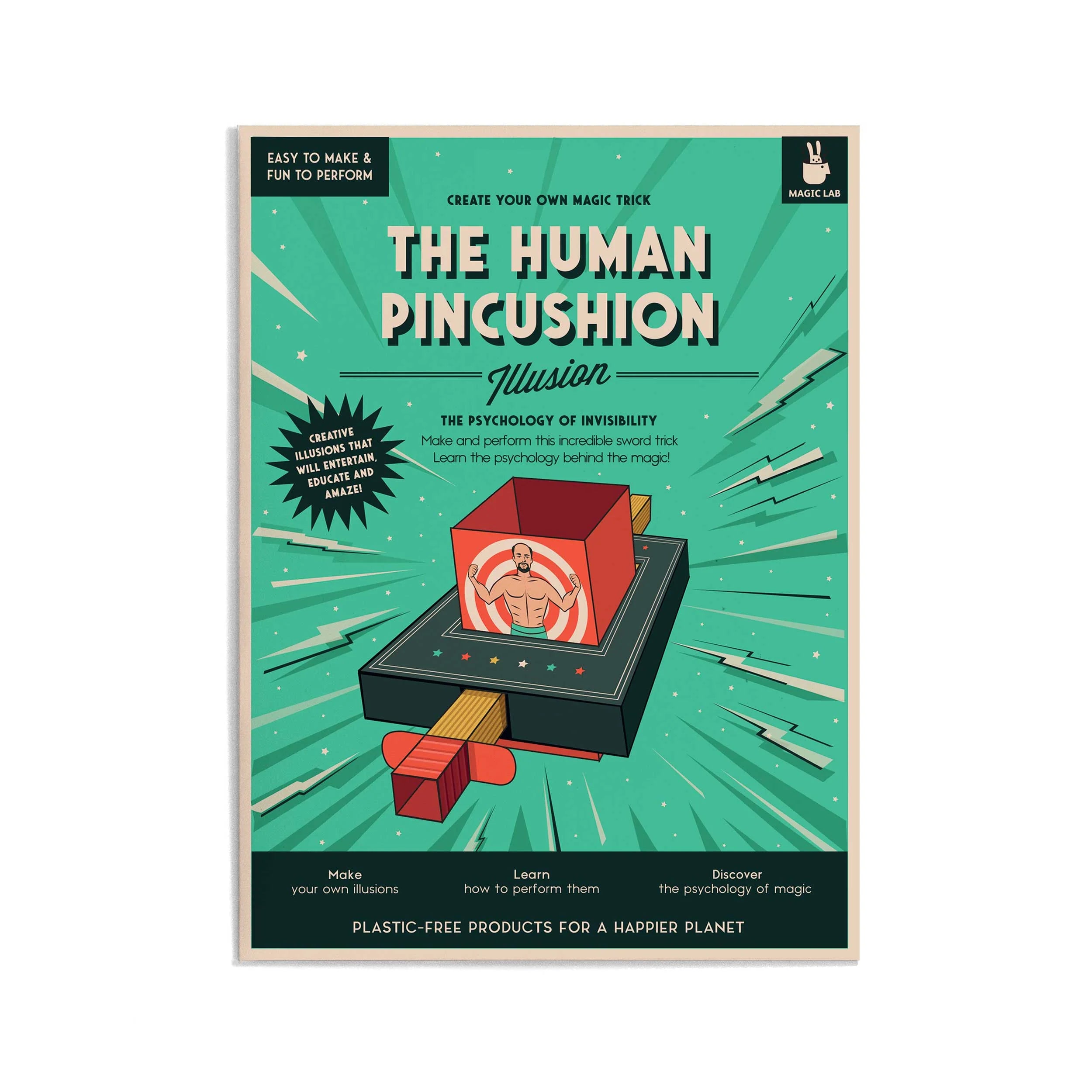 The Human Pincushion Magic Trick - Amazing Illusion for Stage Performances & Close-Up Magic Shows | Perfect for Magicians, Street Performers & Party Entertainment