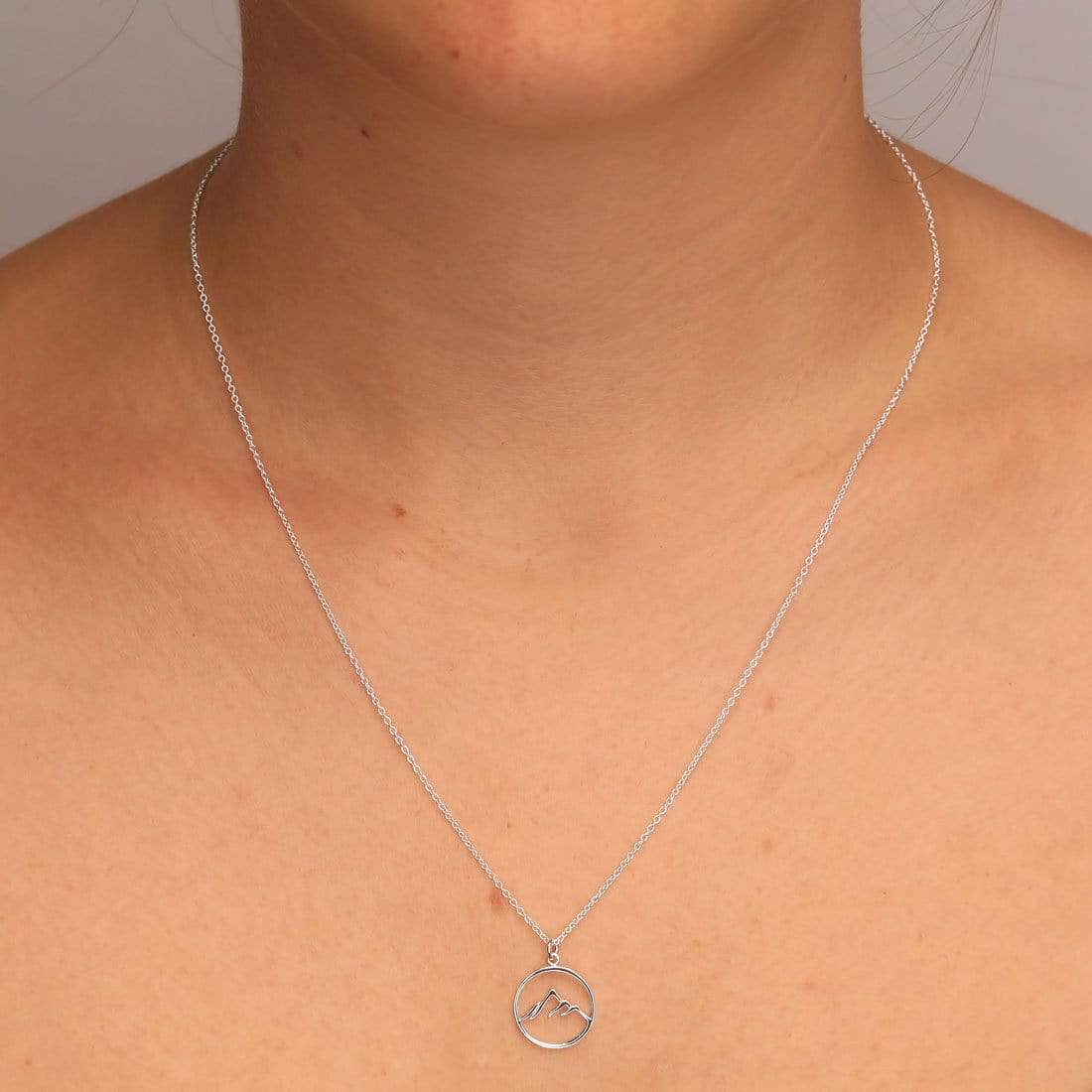 Sierra Peaks Mountain Pendant Necklace for Women - Handmade Silver Jewelry, Perfect for Hiking, Camping & Outdoor Adventures