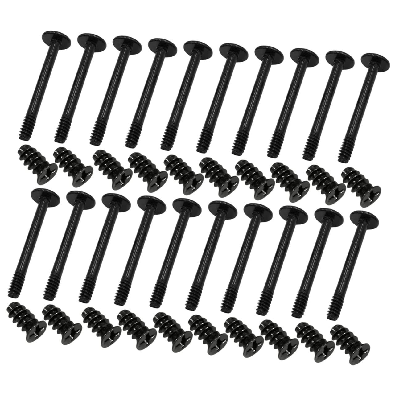 Jojofuny 3 Sets Computer Case Cooling Fan Screws & Radiator Fan Screws Kit - Long & Short Screws for DIY PC Builds, Gaming Rigs, and Workstation Cooling Upgrades