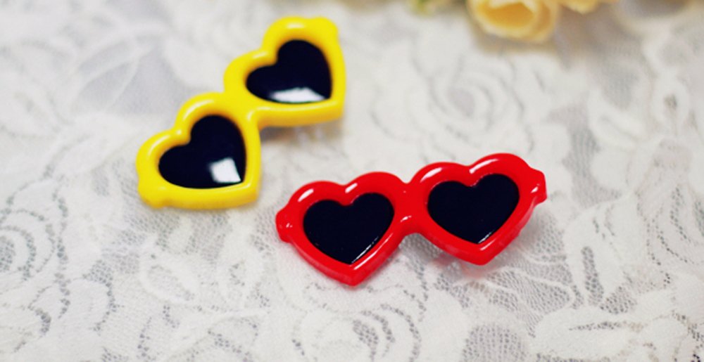 20pcs Cute Dog Hair Clips with Sunglasses Style & Bowknots - Mix Colors Pet Grooming Accessories for Small Dogs - Perfect for Pet Parties, Grooming & Daily Fashion Styling