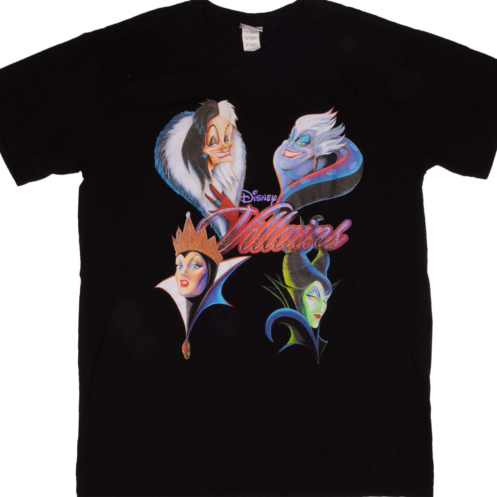 Vintage Disney Villains Graphic Tee Shirt for Men - Size 2XL - Soft Cotton T-Shirt - Perfect for Halloween Costumes, Cosplay, and Disney Fans
