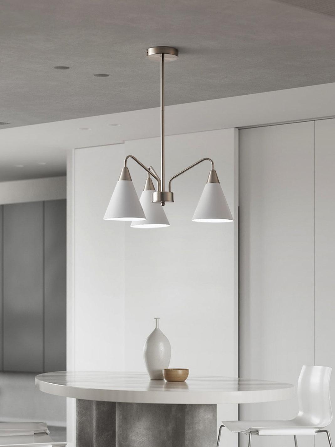 Elegant Fashion Cono Chandelier - Modern Crystal Ceiling Light Fixture for Dining Room, Bedroom, and Living Room Decor