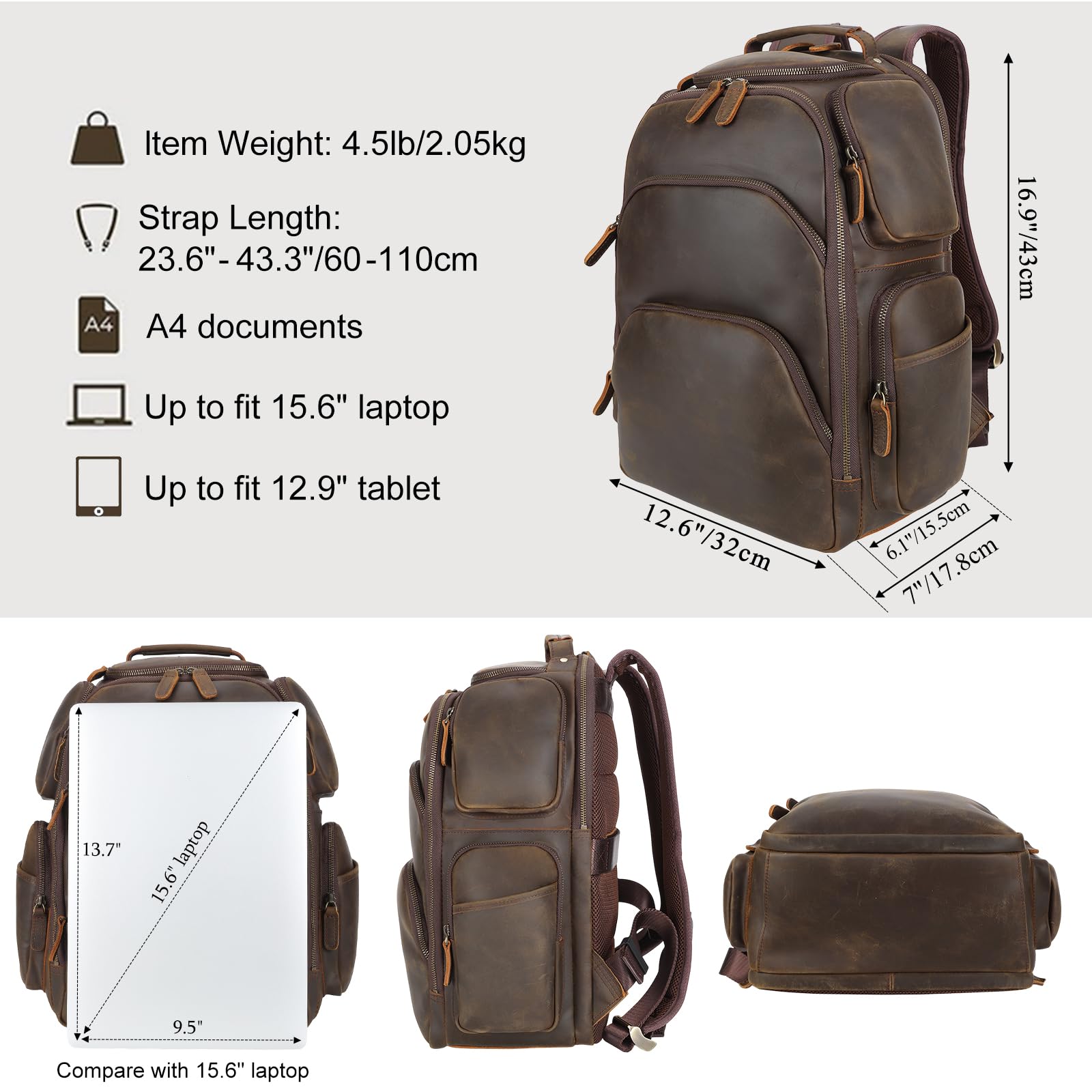 Premium Full Grain Leather 16